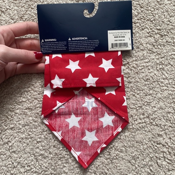New 4th Of July Mr.Independent Red White And Blue Dog Bandana - Picture 4 of 5